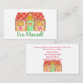 Ik heb Gingerbrood House verplaatst Informatiekaartje (Voorkant / Achterkant)