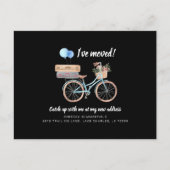 Ik heb Girly Bike Change of Address Moving Aankondigingskaart (Voorkant)
