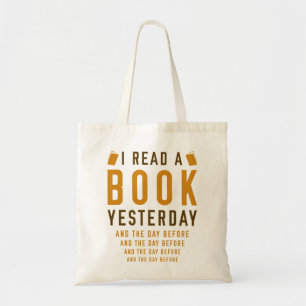 Ik heb gisteren een boek gelezen tote bag