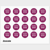 Ik heb glazen nodig ronde sticker (Vel)