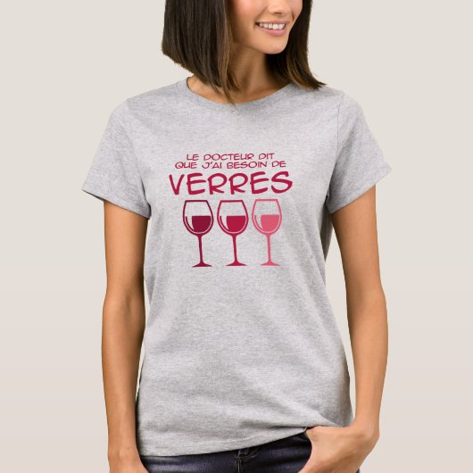 Ik heb glazen nodig t-shirt (Voorkant)