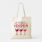 Ik heb glazen nodig tote bag (Achterkant)