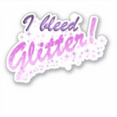 Ik heb glitter leuke design stickers aftapd (Voorkant)