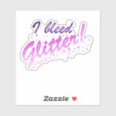 Ik heb glitter leuke design stickers aftapd (Vel)
