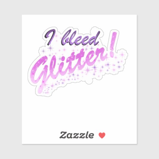 Ik heb glitter leuke design stickers aftapd (Vel)