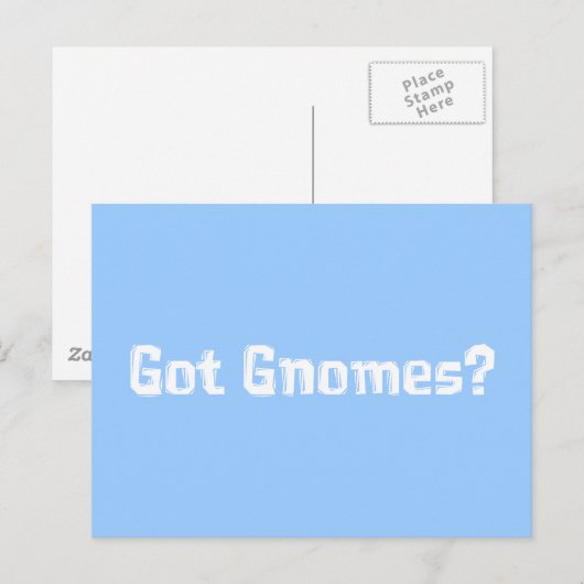 Ik heb Gnomes geschenken Briefkaart (Voorkant / Achterkant)