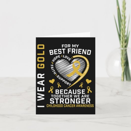 Ik heb Gold Draag voor mijn beste vriendenkring ki Kaart (Voorkant)