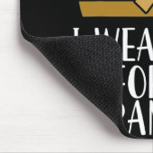 Ik heb Gold Draag voor mijn kleinzoon kinderkanker Muismat (Hoek)