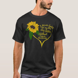 Ik heb Gold Draag voor mijn zusje kinderkanker. T-shirt