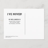 Ik heb Golden Gate Bridge San Francisco verhuisd Aankondigingskaart (Achterkant)
