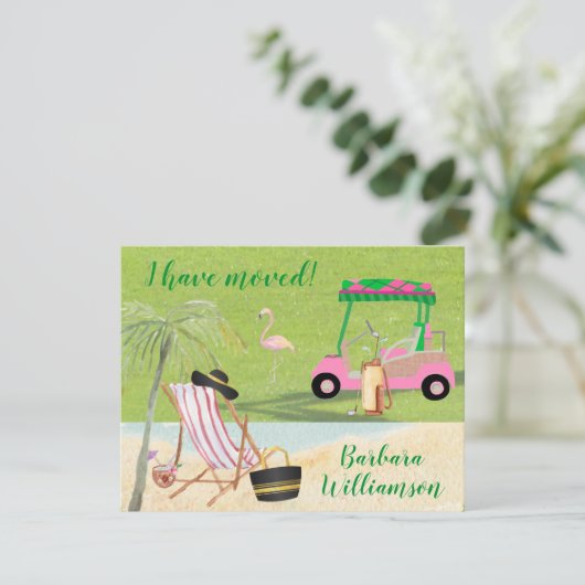 Ik heb Golf Beach Budget FLAT-beweging verplaatst Aankondiging (Staand voorkant)