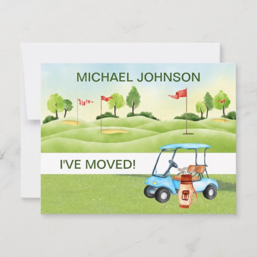 Ik heb Golf Cart Greens Man Budget Move Aankondiging (Voorkant)