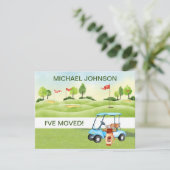 Ik heb Golf Cart Greens Man Budget Move Aankondiging (Staand voorkant)