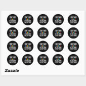 Ik heb Google niet nodig, mijn zoon weet alles Lie Ronde Sticker (Vel)