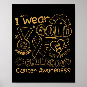 Ik heb goud Draag voor de Children Cancer Awarenes Poster