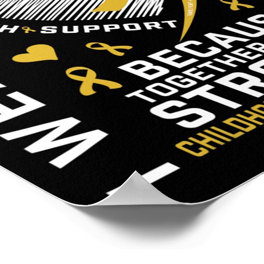 Ik heb goud Draag voor mijn dochterkankerouder Poster (Hoek)