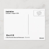 Ik heb goudkoorts gezien in de zuiger Oregon Briefkaart (Achterkant)