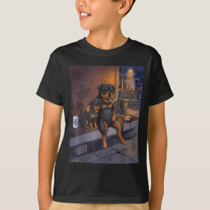 Ik Heb Grappig Honden Rottweiler Roken Bier T-shirt