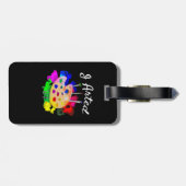 Ik heb grappige kunstenaar gemaakt bagagelabel (Achterkant horizontaal)