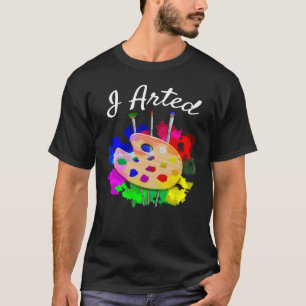 Ik heb grappige paletpenselen gemaakt t-shirt