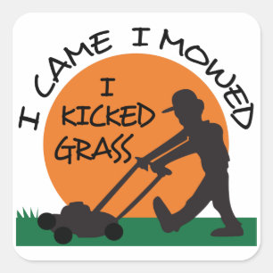 Ik heb Grass Vierkante Sticker