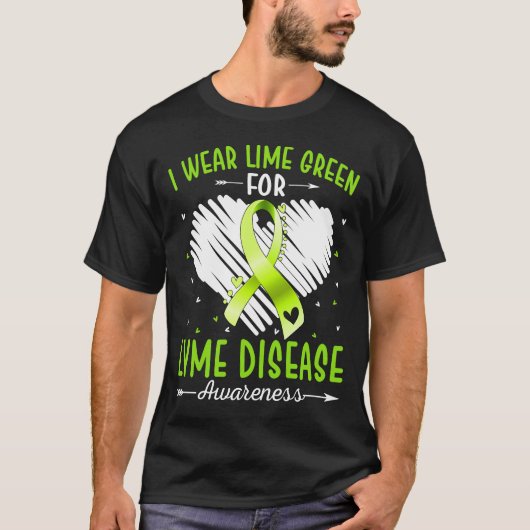 Ik heb Green Draag voor de ziekte van LYME T-shirt (Voorkant)