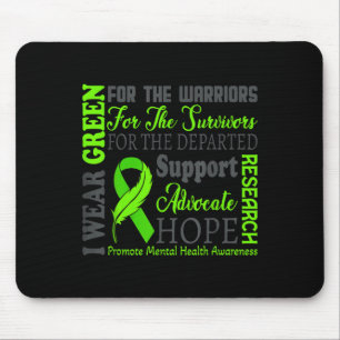 Ik heb Green Draag voor Mental Health Awareness Mo Muismat