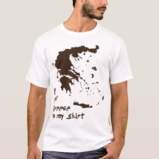 Ik heb Griekenland Grease op mijn Shirt. T-shirt (Voorkant)