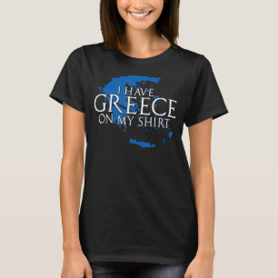 Ik heb Griekenland op mijn Griekse kaart van Athen T-shirt