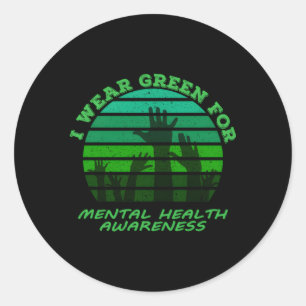 Ik heb groen Draag voor Tal Health Maand van mei Ronde Sticker