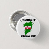 Ik heb Groenland gekocht Ronde Button 3,2 Cm (Voorkant /achterkant)