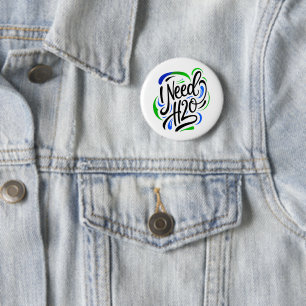 Ik heb H2O-script nodig Ronde Button 5,7 Cm