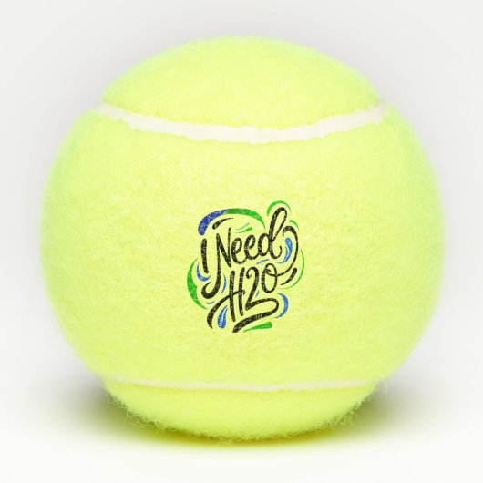 Ik heb H2O-script nodig Tennisballen (Achterkant)