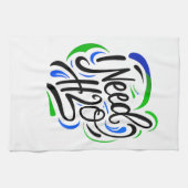 Ik heb H2O-script nodig Theedoek (Horizontaal)