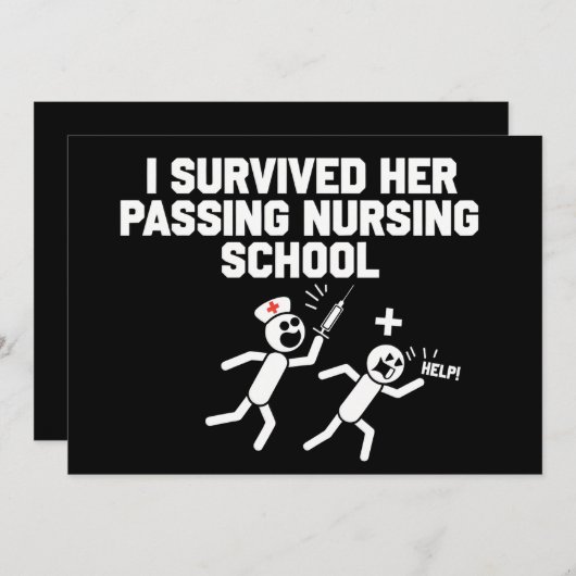 Ik heb haar dood overleefd Verpleegstersschool Ver Kaart (Voorkant / Achterkant)