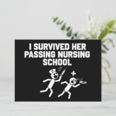 Ik heb haar overleefd die de verpleegstersopleidin kaart (Staand voorkant)