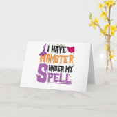 Ik heb Hamster onder mijn Spell Funny Halloween ca Kaart (Gele Bloem)