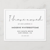 Ik heb handgeschreven minimalistische aankondiging (Voorkant)