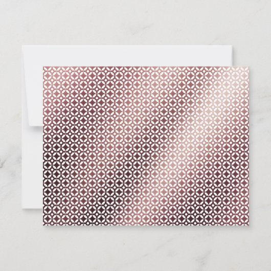 Ik heb handschrift Roos gouden patroon Kaart verpl (Achterkant)