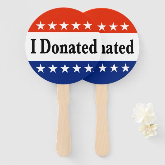 Ik heb handwaaier (Voorkant en achterkant)