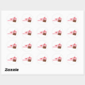 Ik heb hartcupcakes ronde sticker (Vel)