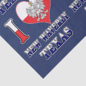Ik heb hartliefde voor New Waverly Texas Tissuepapier (Detail)