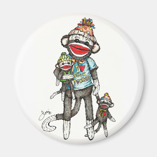 Ik heb hartsokken voor apen magneet (Voorkant)