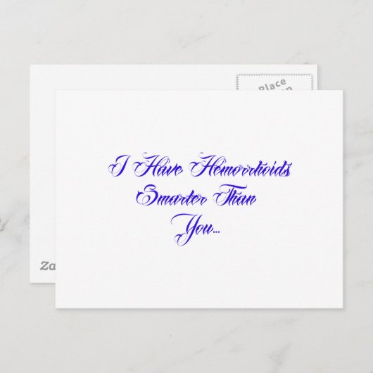 Ik heb Hemorrhoids slimmer dan jij.. Briefkaart (Voorkant / Achterkant)