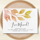 Ik heb Herfst Foliage Moving Announcement verplaat Aankondiging