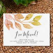 Ik heb Herfst Foliage Moving Announcement verplaat Aankondiging