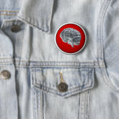 Ik heb hersenen. ronde button 5,7 cm (In situ)