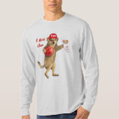 "Ik heb het 10-pins" basic T-shirt met lange mouwe (Voorkant)