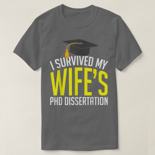 Ik heb het Afstudeerder van de PhD Dissertation Fu T-shirt (Design voorkant)