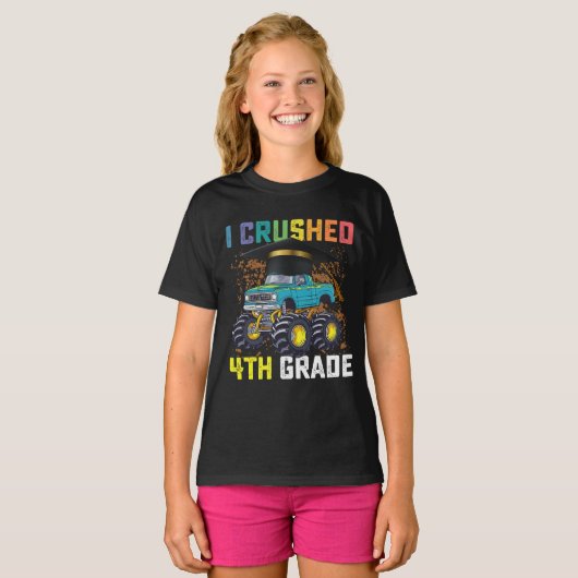 Ik heb het Afstuderen van de 4de Grade Monster Tru T-shirt (Voorkant volledig)